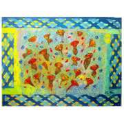 Lisa Mee, "Amber Harmony" Hand Signed Original Painting on Canvas with Letter of Authenticity.