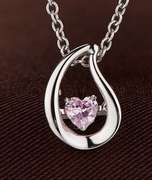 Dancing stone heart of Ocean Pendant