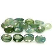 Fantastic 8.20ct green Sapphire set