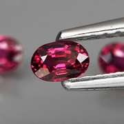 Richly colored .51ct UNHEATED Sapphire set