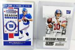 2 Eli Manning Football Cards by Panini