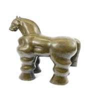 Modern Roman Horse Bronze Statue