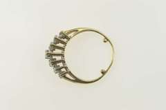 14K Yellow Gold 1.00 Ctw Diamond Graduated Classic Band Ring