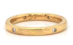 Fabulous 18kt Round Diamond Bezel Set Solitaire Ring