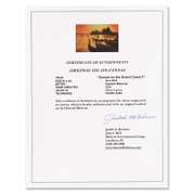 Howard Behrens (1933-2014), "Sunset on the Grand Canal III" Framed Original Painting on Canvas, Hand Signed with Certificate of Authenticity.