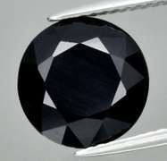 Large 4.20ct unheated  black Spinel solitaire