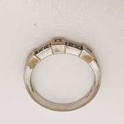 14kt White Gold & Diamond Band Ring
