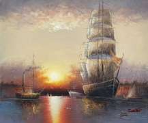 UNIQUE SEE BREEZE PAINTING ON CANVAS