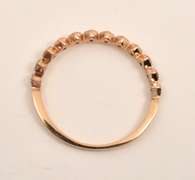Sweet Thin Rose Gold Diamond Band