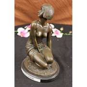Shy Girl Bronze Sculpture