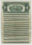 Super lot of 18 scarce Series of 1953 $2 Red Seal STAR notes