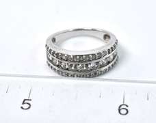 Bright CZ Sterling Silver Ring