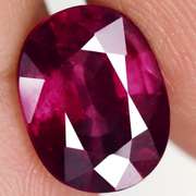 Amazing 4.29ct UNTREATED cherry red Rhodolite Garnet