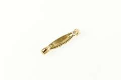 14K Yellow Gold Diamond Drop Dangle Classic Statement Pendant