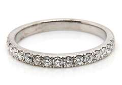 Dazzling White Gold Diamond Wedding Band