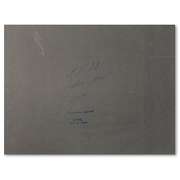 Erte (1892-1990), "Mains noires, decor" Original Gauche Painting, Hand Signed with Letter of Authenticity.