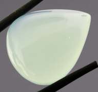 Glowing 22.77ct untreated Chalcedony cabochon