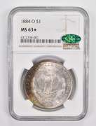 MS63* 1884-O Morgan Silver Dollar - CAC - Graded NGC