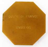 Bronze French Soccer Medal with Box