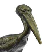 Stork Exotic Bird Bronze Sculpture