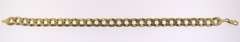 Italian Vintage Sterling Silver Flat Curb Link Bracelet