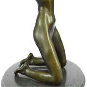 Naked Beautiful Girl Bronze Sculpture