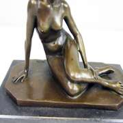 Victorian Lady Bronze Statue
