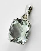 Contemporary Green Amethyst Pendant
