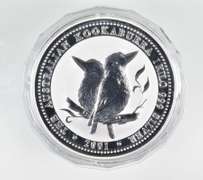 2001 Australia 30 Dollars - Kookaburra - 1 Kilo .999 Fine Silver