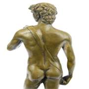 Renaissance of Nude David Bronze Sculpture