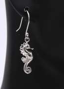 Lot of 2 Seahorse Sterling Silver Dangle Earrings