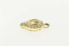10K Yellow Gold Cubic Zirconia Heart Love Symbol Classic Pendant