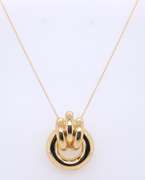 Charming 18kt Knotted Pendant on Chain