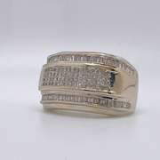 14kt White Gold & Diamond Band Ring