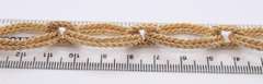 Attractive Oval Rope Spiral Link Chain Yellow Gold Bracelet