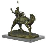 Leonard Camel Rider Pompeian Bronze Statue