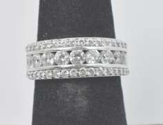 Bright CZ Sterling Silver Ring