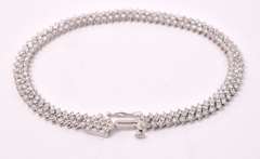 Luxurious Diamond Flooded Bracelet in White Gold