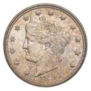 1891 Liberty V Nickel