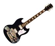 No Doubt Gwen Steffani Autographed Signed Custom Photo Graphics Guitar ACOA