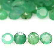 Rich green unheated 6.98ct Emerald set