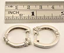 Nice Quality Invisibly Set Diamond Earrings