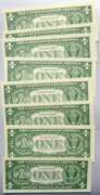 11 CU 1957 B $1 Silver Certificates
