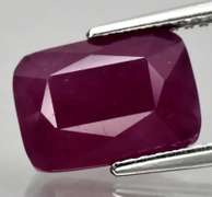 Glistening violet red 4.98ct UNHEATED Ruby