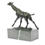 Tall Giraffe Animal Edition Bronze Sculpture