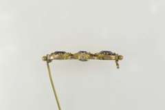 Gold Filled Victorian Sim. Amethyst Ornate Scroll Filigree Pin/Brooch