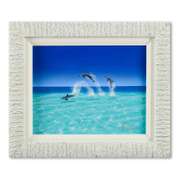 Dan Mackin, "Leaping Line Dancers" Framed Original Oil Painting on Canvas Hand Signed with Letter of Authenticity.