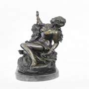 Nude Nymph Bronze Sculpture