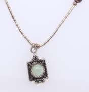 Vintage Sterling Silver Pendant on Chain Necklace