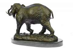 African Elephant Bronze Statue